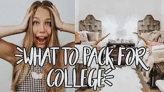 WHAT TO BRING TO COLLEGE | ultimate dorm packing list