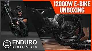 Enduro 12000w 5T E-Bike Unboxing & Build