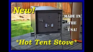 I finally bought a new Hot-Tent woodstove - and it's MADE IN THE USA! - Unboxing and "First Burn"