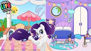 DECORANDO A CASA das PÔNEIS SEREIAS (Toca Life World) ‹ Luli Rarity ›