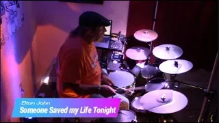 Someone Saved My Life Tonight (Live) by Elton John - Drum Cover (Alesis Crimson kit)