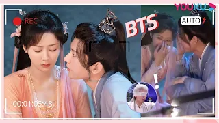 BTS: Yang Zi ran away laughing, Cheng Yi laughed until he took off his contact lenses