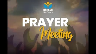 Prayer Meeting at Atlanta Berean SDA Church - August 31, 2022