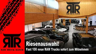 Riesenauswahl - fast 100 neue RAMs auf der RTR - RAM Truck Ranch