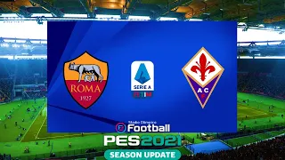 eFootball PES 2021 | AS Roma vs Fiorentina - Serie A TIM 20-21 Matchday 6  | Gameplay PC