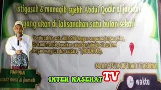 INTEN NASEHAT TV sedang live sekarang! acara manaqib .satu bulan sekali di .m't ibti'datuttarbiya