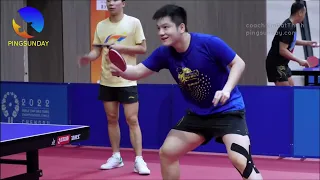 Ma Long, Fan Zhendong training at Chengdu WTTTC 2022