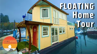 Beautiful! Small Floating Home Tour & How to Live Full Time on One