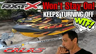 2021 SeaDoo RXTX Starts up then shuts off | Diagnosing + Troubleshooting + Tech Tips by Calas