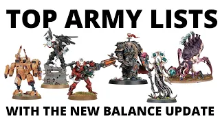 Six Strong Warhammer 40K Army Lists with the NEW POINTS- Who's Winning with the Balance Dataslate?
