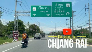 4K HDR 🇹🇭 Driving from CHIANG MAI to CHIANG RAI