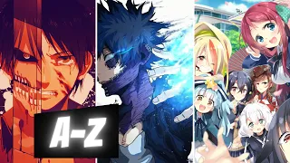 The Best Anime Series of All Time from A to Z