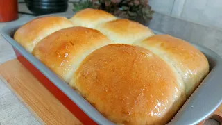 PÃO de ÁGUA/sem sovar s/ovo para iniciantes❤pão caseiro simples e econômico