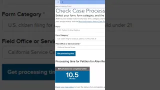 I130 Processing Time for Immediate Relatives California Service Center