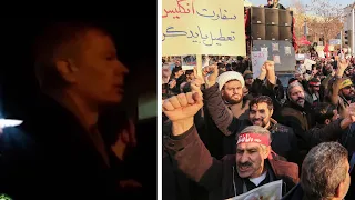 Iranian police release video showing British ambassador at protests in Tehran