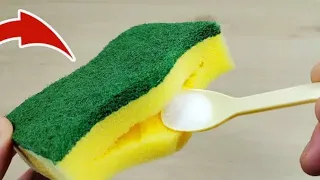 Put salt in a clean sponge and you will solve all problems in the family and home 💥 (GENIOUS)