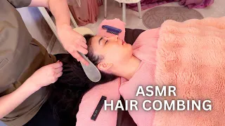 ASMR Aromatherapy+Crispy Hair Brushing with comb (Soft Spoken)
