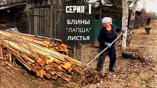 Разобрали 6 кубов «лапши»/убрали листья/гроза в апреле/ #домауМамы #садОгороднаДВ /1 серия