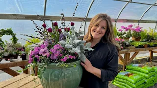 Making a High Impact Spring Arrangement for a School Fundraiser! 🌷🥰🪻 // Garden Answer