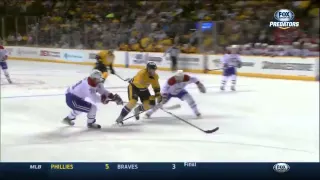 Impressive goal by Ekholm from his knees @ Canadiens