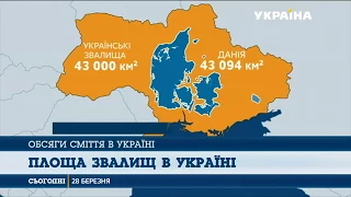 Сім відсотків території України знаходиться під звалищами