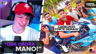 ARUAN REAGE: O RENATO FICOU EM CHOQUE QUANDO VIU MINHA MOTO NOVA! (FELIPE CORONADO) -Cortes do Aruan