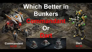 War Commander : Which Better In Bunkers Commandant Or Dart
