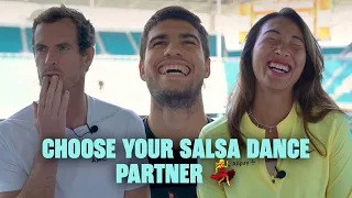 Best/Worst Salsa Dancer on Tour? 🤣💃 - Carlos Alcaraz, Andy Murray, Naomi Osaka & more discuss