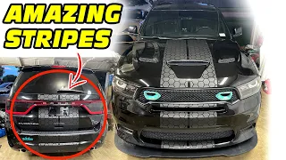 How To Install HONEYCOMB STRIPES Dodge Durango SRT