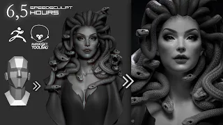 Creating the Medusa (6,5 hours) | Timelapse