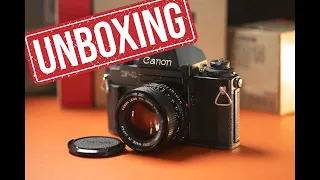 Unboxing the Canon F1n 35mm Film Camera