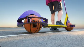 DIY Scooter Without Wheels? 🏀 🛴