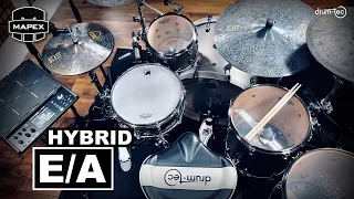 Mapex E/A hybrid drums with drum-tec GROOVEBAR / GROOVEDOT triggers & Roland SPD-SX PRO