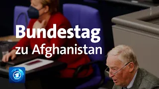 Afghanistan: Regierungserklärung von Merkel im Bundestag