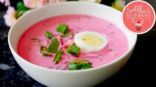 How to make Cold Beet Soup | Holodnik | Холодник (Свекольник)