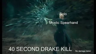 solo Mystic Spearhand kills a drake in 40 seconds -Dragons Dogma 2.