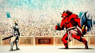 This Big Red Bull Underestimates His Opponent, Unaware That He is the Strongest Fighter in the Arena