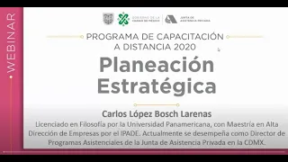 #Webinar Planeación Estratégica