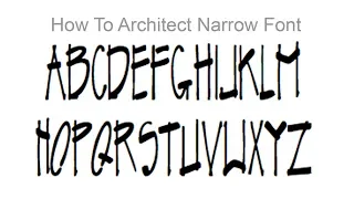 How to Write Like an Architect | Creating a Narrow Architectural Font