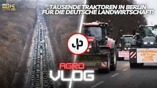 Bauerndemo Berlin im Vlog! Tausende Traktoren auf den Straßen! || JP Agrar