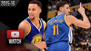 Stephen Curry & Klay Thompson Full Highlights at Lakers (2016.01.05) - SPLASH BROS!