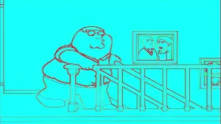 Peter falls down the stairs vocoded to Thomas the Tank Engine theme song