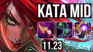 KATARINA vs LISSANDRA (MID) | 4.5M mastery, Legendary, 500+ games | BR Master | 11.23