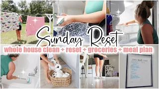 ✨ SUNDAY RESET  Whole House Clean With Me + Declutter + Refresh  Cleaning Motivation