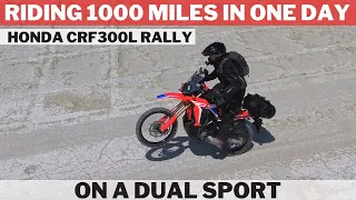 Riding a CRF300L Rally 1000 Miles in One Day