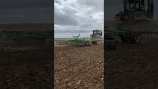 CAT Challenger starting 2023 summer tillage #farming #wyoming #agriculture
