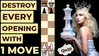 Destroy Every Opening With This 1 Move, Qe2 or Qe7 😮👁️👁️