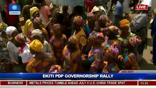 PDP Holds Ekiti Governorship Rally, Presents Flag To Eleka Pt.5