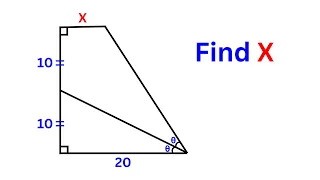 Find the length X | A Nice Geometry Problem | Important Geometry and Algebra Skills Explained