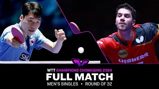 FULL MATCH | JANG Woojin vs Patrick FRANZISKA | MS R32 | #WTTChongqing 2024